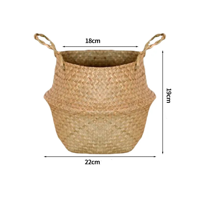 grand panier en osier pour plante