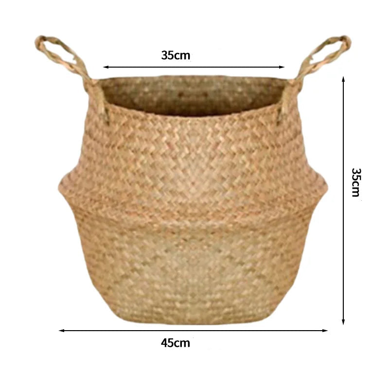 grand panier en osier pour plante