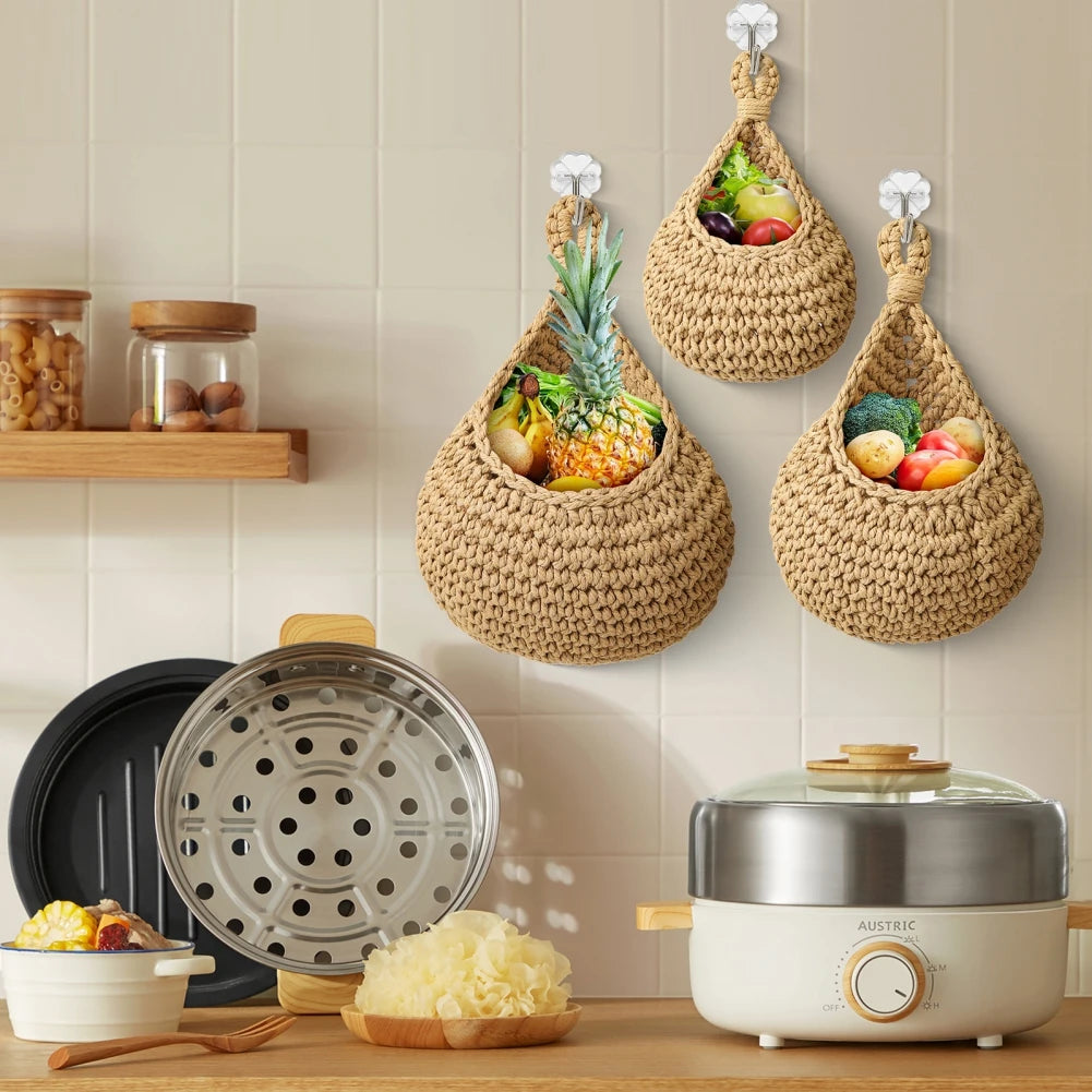 Panier tressé décoration murale