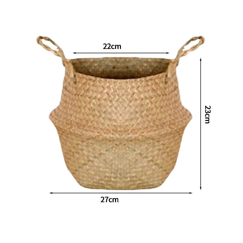 grand panier en osier pour plante