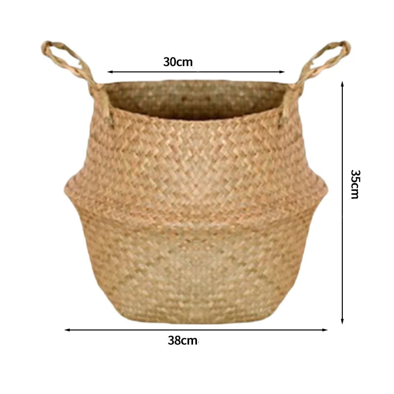 grand panier en osier pour plante