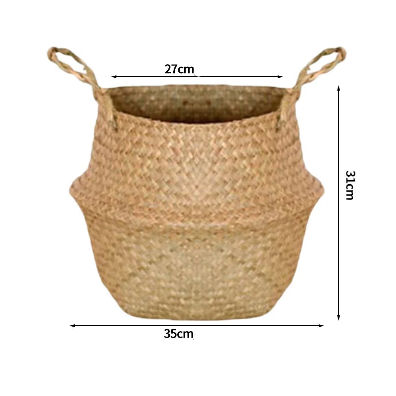 grand panier en osier pour plante
