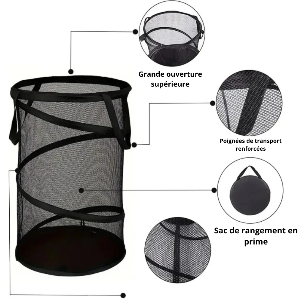 Panier à linge tissu