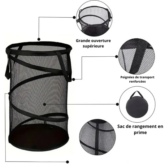 Panier à linge tissu