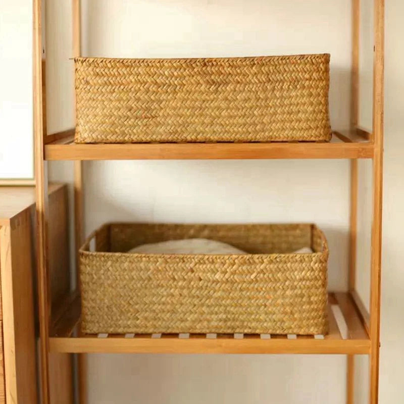 Panier en osier rangement
