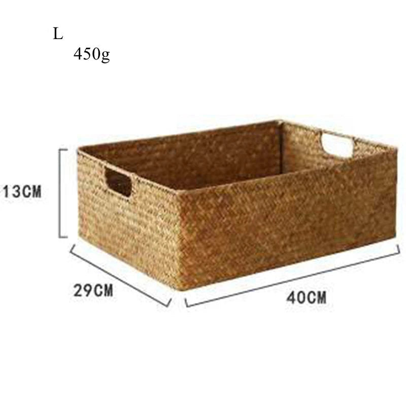 Panier en osier rangement