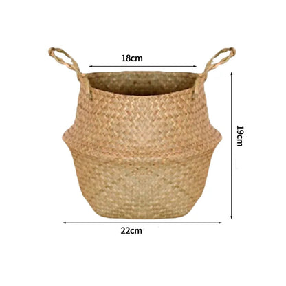 grand panier en osier pour plante