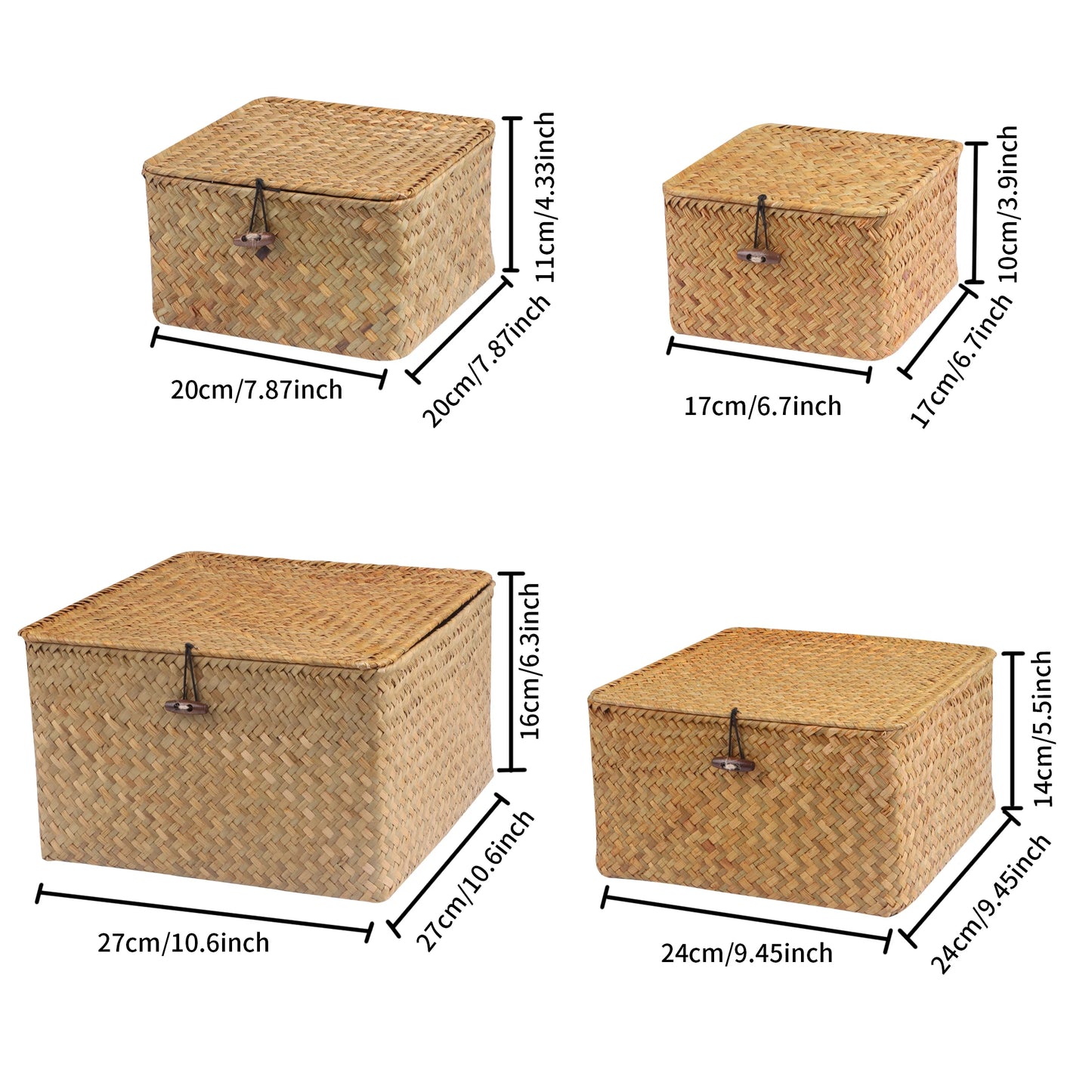 Panier rangement en osier