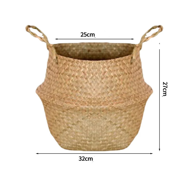 grand panier en osier pour plante
