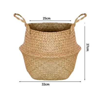 grand panier en osier pour plante