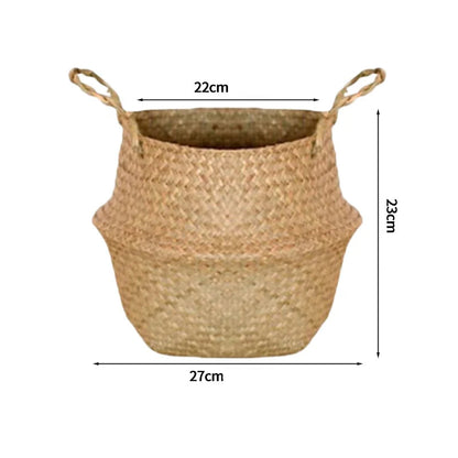 grand panier en osier pour plante