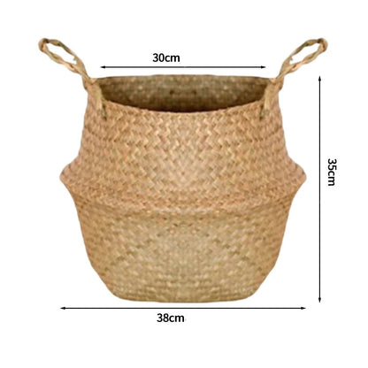 grand panier en osier pour plante